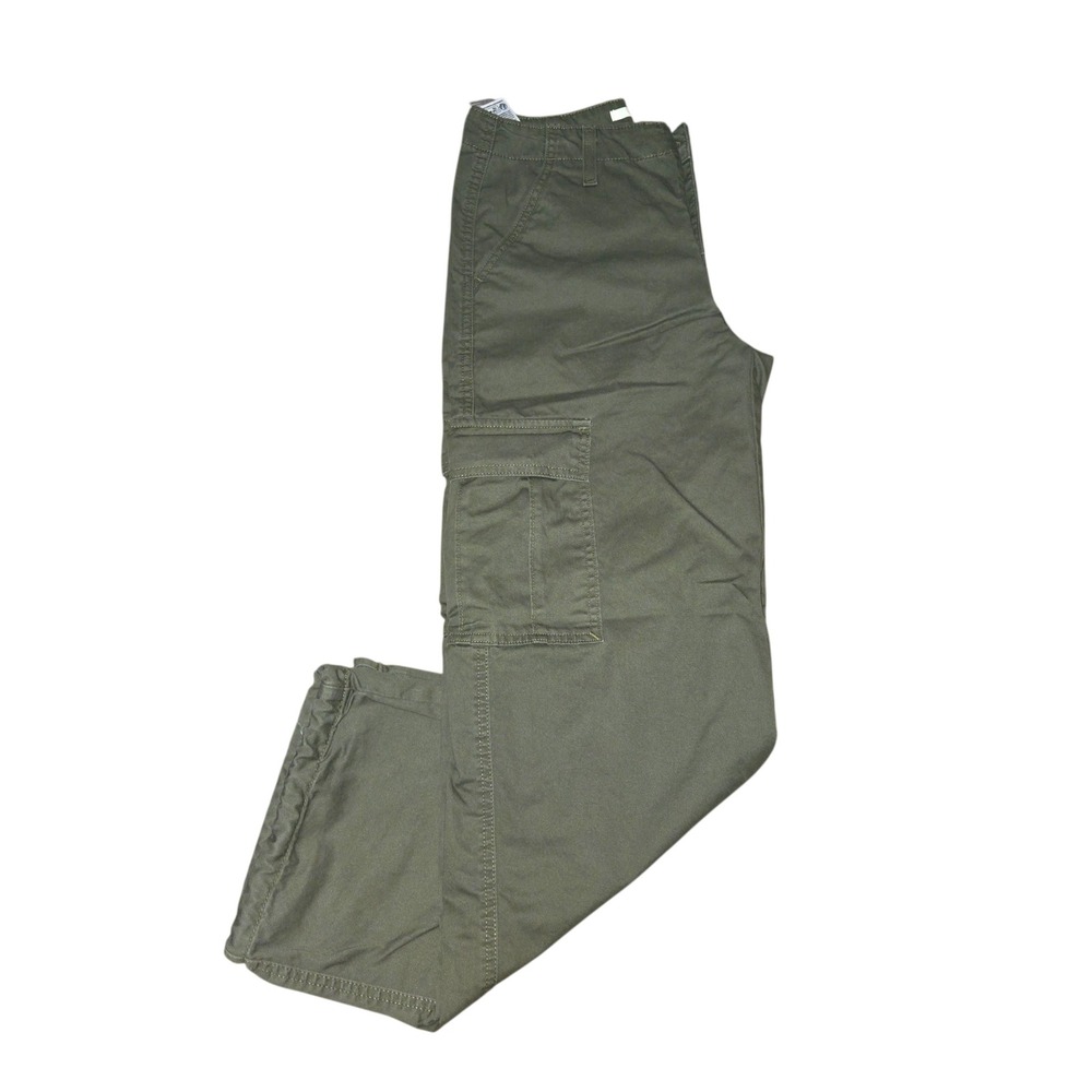 Levi's '94 Baggy Cargo Pants Womens 26 Army Green Utility Drawstring A4707-0002